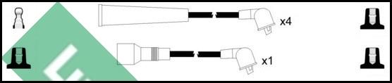 LUCAS LUC4503 - Augstsprieguma vadu komplekts www.autospares.lv