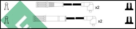 LUCAS LUC4512 - Augstsprieguma vadu komplekts www.autospares.lv