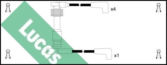 LUCAS LUC4585 - Augstsprieguma vadu komplekts www.autospares.lv
