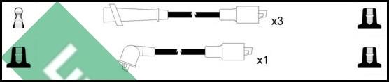 LUCAS LUC4524 - Augstsprieguma vadu komplekts www.autospares.lv