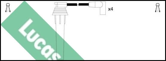 LUCAS LUC4570 - Augstsprieguma vadu komplekts www.autospares.lv