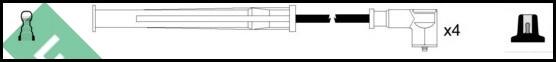 LUCAS LUC4611 - Augstsprieguma vadu komplekts www.autospares.lv