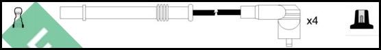 LUCAS LUC4674 - Augstsprieguma vadu komplekts www.autospares.lv