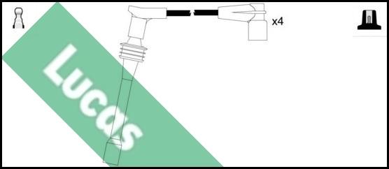 LUCAS LUC4048 - Augstsprieguma vadu komplekts www.autospares.lv