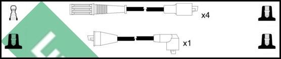 LUCAS LUC4064 - Augstsprieguma vadu komplekts www.autospares.lv