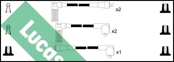 LUCAS LUC4068 - Augstsprieguma vadu komplekts www.autospares.lv