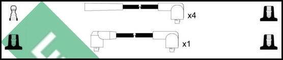 LUCAS LUC4036 - Augstsprieguma vadu komplekts www.autospares.lv