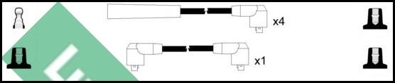 LUCAS LUC4537 - Augstsprieguma vadu komplekts www.autospares.lv