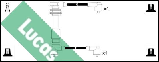 LUCAS LUC4198 - Augstsprieguma vadu komplekts www.autospares.lv