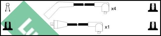 LUCAS LUC4152 - Augstsprieguma vadu komplekts www.autospares.lv