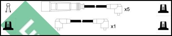 LUCAS LUC4165 - Augstsprieguma vadu komplekts www.autospares.lv