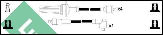 LUCAS LUC4127 - Augstsprieguma vadu komplekts www.autospares.lv