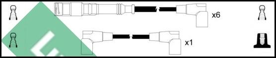 LUCAS LUC4173 - Augstsprieguma vadu komplekts www.autospares.lv