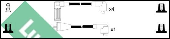 LUCAS LUC4397 - Augstsprieguma vadu komplekts www.autospares.lv