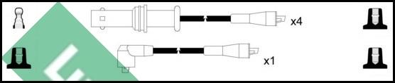 LUCAS LUC4300 - Augstsprieguma vadu komplekts www.autospares.lv