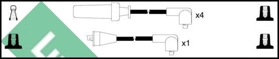 LUCAS LUC4382 - Augstsprieguma vadu komplekts www.autospares.lv