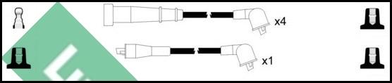 LUCAS LUC4375 - Augstsprieguma vadu komplekts www.autospares.lv