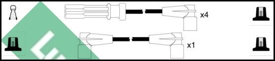 LUCAS LUC4256 - Augstsprieguma vadu komplekts www.autospares.lv