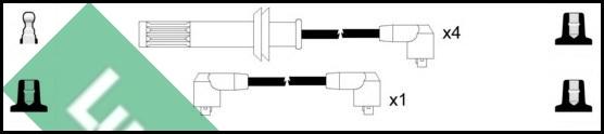 LUCAS LUC4201 - Augstsprieguma vadu komplekts www.autospares.lv