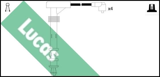 LUCAS LUC4208 - Augstsprieguma vadu komplekts www.autospares.lv