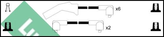 LUCAS LUC4289 - Augstsprieguma vadu komplekts www.autospares.lv