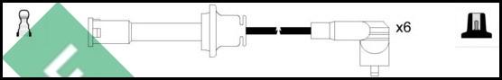 LUCAS LUC5091 - Augstsprieguma vadu komplekts www.autospares.lv