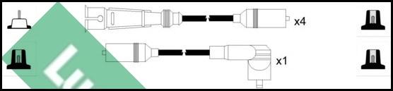 LUCAS LUC5046 - Augstsprieguma vadu komplekts www.autospares.lv