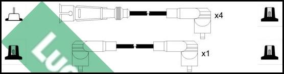 LUCAS LUC5041 - Augstsprieguma vadu komplekts www.autospares.lv