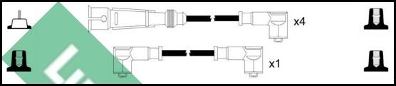 LUCAS LUC5048 - Augstsprieguma vadu komplekts www.autospares.lv