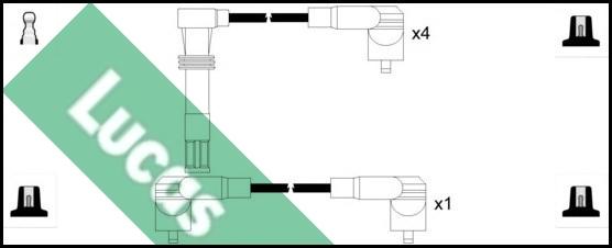 LUCAS LUC5069 - Augstsprieguma vadu komplekts www.autospares.lv