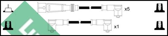 LUCAS LUC5004 - Augstsprieguma vadu komplekts www.autospares.lv