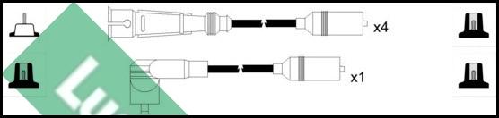 LUCAS LUC5002 - Augstsprieguma vadu komplekts www.autospares.lv