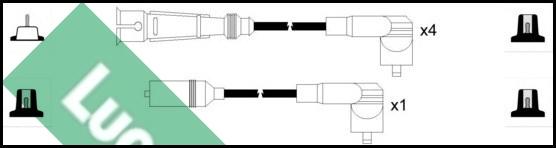 LUCAS LUC5250 - Augstsprieguma vadu komplekts www.autospares.lv