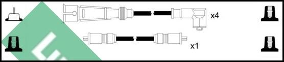 LUCAS LUC5203 - Augstsprieguma vadu komplekts www.autospares.lv