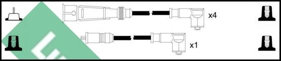 LUCAS LUC5238 - Augstsprieguma vadu komplekts www.autospares.lv