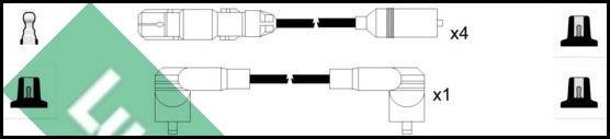 LUCAS LUC5224 - Augstsprieguma vadu komplekts www.autospares.lv