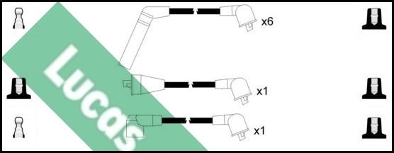 LUCAS LUC7451 - Augstsprieguma vadu komplekts www.autospares.lv
