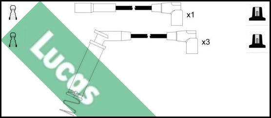 LUCAS LUC7043 - Augstsprieguma vadu komplekts www.autospares.lv