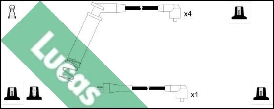 LUCAS LUC7015 - Augstsprieguma vadu komplekts www.autospares.lv