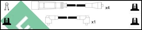 LUCAS LUC7038 - Augstsprieguma vadu komplekts www.autospares.lv