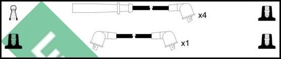 LUCAS LUC7077 - Augstsprieguma vadu komplekts www.autospares.lv