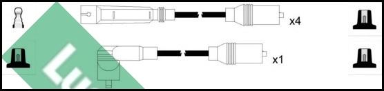 LUCAS LUC7340 - Augstsprieguma vadu komplekts www.autospares.lv