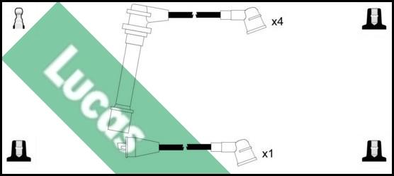 LUCAS LUC7352 - Augstsprieguma vadu komplekts www.autospares.lv