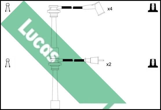 LUCAS LUC7227 - Augstsprieguma vadu komplekts www.autospares.lv