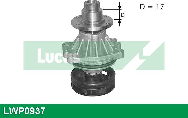 LUCAS LWP0937 - Ūdenssūknis www.autospares.lv