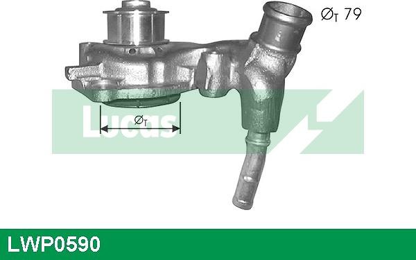 LUCAS LWP0590 - Water Pump www.autospares.lv