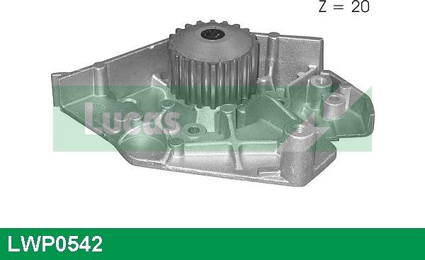 LUCAS LWP0542 - Водяной насос www.autospares.lv