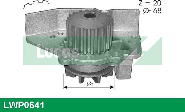 LUCAS LWP0641 - Water Pump www.autospares.lv