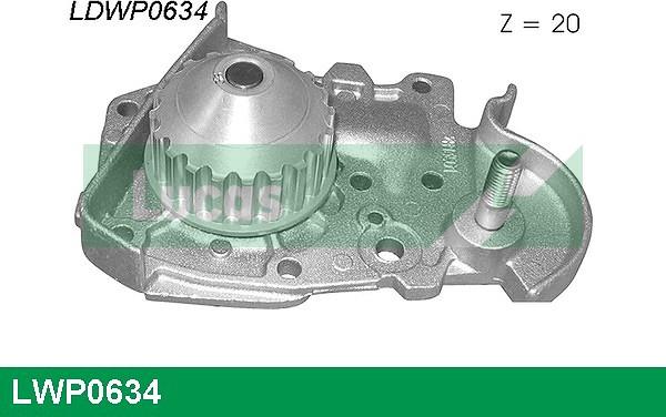 LUCAS LWP0634 - Ūdenssūknis www.autospares.lv