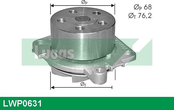 LUCAS LWP0631 - Ūdenssūknis autospares.lv